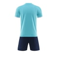 thumbnail image 4 of LWNYDPLSD Kids Soccer Jerseys Set Boys 2 Piece Football Outfits Teen Boys Training Team Athletic Workout Short Sleeve Shirts+Quick Dry Fitness Shorts Suit for Gym Sport Toddler Boys Clothes, 4 of 5