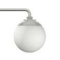thumbnail image 4 of Hunter - Hepburn 3-light Brushed Nickel, Medium Size Vanity Light, Dimmable, Modern Style, for Bedrooms, Dining, Living Rooms - 19178, 4 of 7