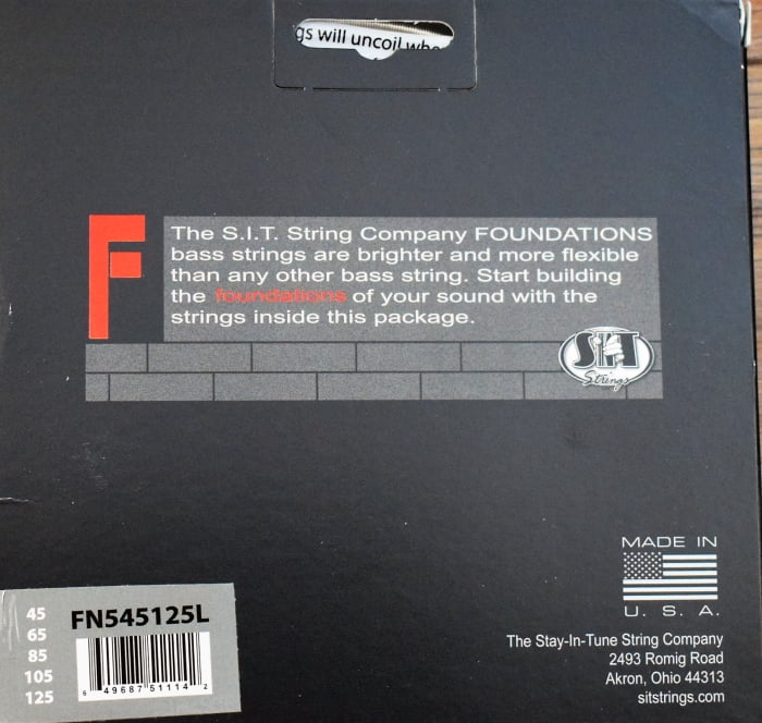 SIT Strings Foundations 5 String Meduim Light Nickel Bass Set FN545125L
