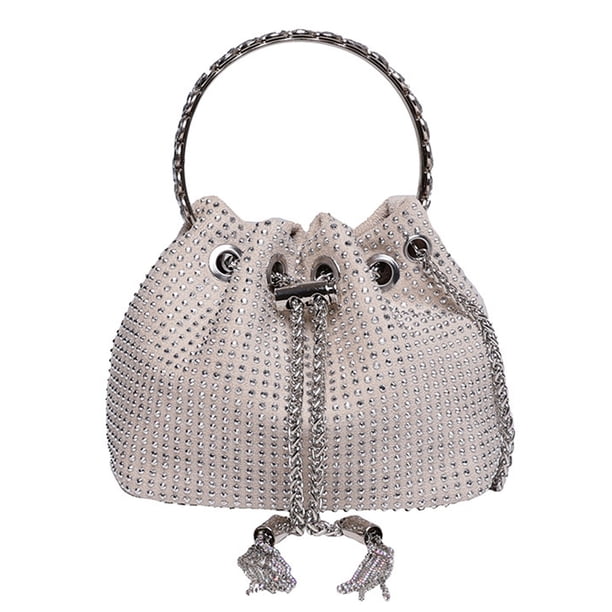Bolso bandolera combinable, bolso con cadena, bolso tipo cubo portátil