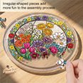 thumbnail image 6 of Acrylic Puzzle Suncatcher, 3 Layer 2D, 1 Piece Hanging Ornament, Window Decor for Home Garden, 6 of 8