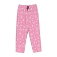 thumbnail image 4 of Daiia Snowflake pink backgrounds Women's Sleep Pant with Pockets and Drawstring,Pajama Pants-XX-Large, 4 of 9
