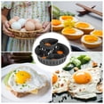 thumbnail image 2 of Molde para morder huevos, moldes para vapor de huevos con asa, reutilizable, almacenamiento de alimentos para bebés, cazadores furtivos de huevos multifuncionales y máquina para morder, 2 of 5