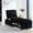 Black, variant on Single Sofa Bed | Premium Velvet, Sturdy Frame | Relaxing