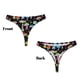 thumbnail image 3 of Balery Bright Mushrooms Tangas de Algodón para Mujer con Estampado – Ropa Interior Sexy, Transpirable, G-string-Medium, 3 of 6