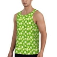 thumbnail image 2 of Easygdp Daisies Flowers Men's Tank Top, Sleeveless Muscle T Shirts, Breathable, Quick-Dry, Loose for Gym, Running, Fitness - Medium, 2 of 9