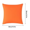 thumbnail image 3 of Outdoor Waterproof Pillow Cover, Modern Solid Color Cushion & Backrest Protector, Weather - Resistant & Easy - Clean Fabric, 19.7" x 19.7", QFL, 3 of 7