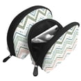 thumbnail image 3 of YFYANG 2 Piece Women's Portable Makeup Bags, Green Abstract Vintage Texture Clutch Travel Toilet Bags Cosmetic Organizer, 3 of 7