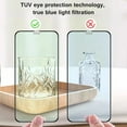 thumbnail image 5 of ZYQEEE 3 Pack Anti Blue Light Screen Protector Compatible for iPhone 13 Pro - 6.1", Green Light Eye Protection Tempered Glass, Bubble-Free, 5 of 9