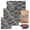 Black waves 11, variant on YIGSECU Reusable Beeswaxs Cloth Wrap 3pcs Set Food Freshness Natural Cotton Covers