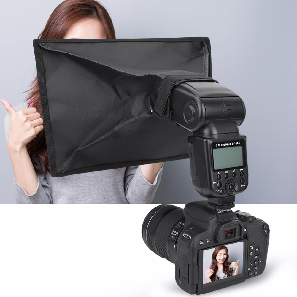 fosa Portable Diffuser softbox 40cm Universal Flash Flashlight Softbox Diffuser for External Speedlite Digital Camera