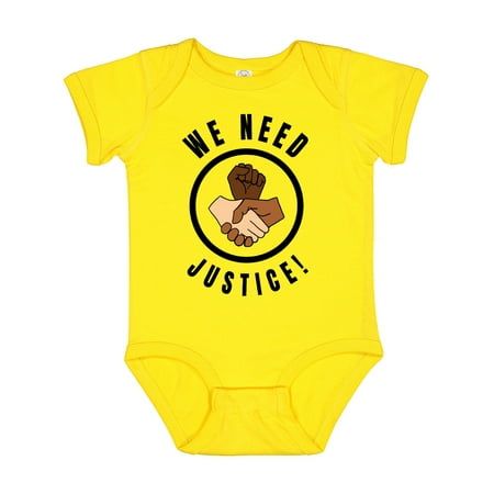 

Inktastic Black History Month We Need Justice Hands Gift Baby Boy or Baby Girl Bodysuit