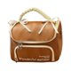 thumbnail image 4 of Neceser para mujer, neceser de maquillaje, estuche de transporte portátil multifuncional, bolso de mano. Marrón L, 4 of 9