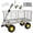 Gray, variant on 3-in-1 Oversized Steel Garden Cart, 880lbs Pullable Mesh Metal Garden Cart, All-Terrain Utility Cart with Removable Liner & Side Panels & Mesh Tray for Outdoor Lawn, Patio and Landscaping, Gray