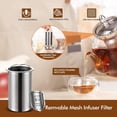 thumbnail image 4 of Tetera de vidrio HIWARE de 1500 ml con infusor extraíble, apta para estufa, 4 of 8
