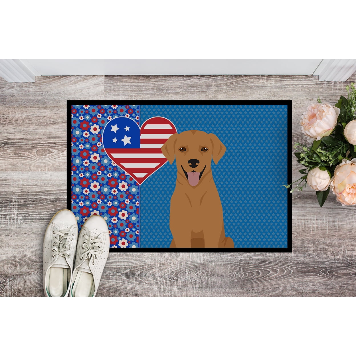 Red Fox Labrador Retriever Indoor or Outdoor Mat 24x36 36 in x 24 in
