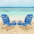 thumbnail image 2 of Goplus 1 PCS Folding Beach Chair for Adult Lightweight Aluminum Camping Chair with Storage Bag Navy, 2 of 10