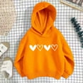 thumbnail image 2 of Vividxx Girls Hoodies And Sweatshirts Stylish Heart Print Pullover For Kids Fashionable Tops Girls Everyday Leisure School And Sports Activities Ages 3-12 Toddler O-Neck Holiday Dailywear, 2 of 9