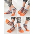 thumbnail image 5 of FEOYA Pack of 5 Men Crew Toe Socks Five Finger Socks Cotton Athletic Five Toe Socks Running Toe Socks for Outdoor Winter Sports Spring Autumn L, 5 of 6