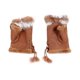 thumbnail image 1 of 1 Pair Warm Rabbit Fur Half Finger Gloves Fingerless Gloves Mittens for Winter, 1 of 4