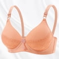 thumbnail image 2 of Jinhomg Women's Balconette Bra Lace Lightweight Underwire Unlined Bra Push Up See Through Bras Khaki 38, 2 of 6