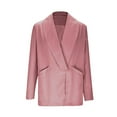 thumbnail image 6 of Sriper Women's Long Sleeve Blazer Fall Work Clothes 2025, Business Casual Office Jacket, Comfortable Professional Coat, Classic Lapel Ropa Para Mujer Pink M, 6 of 8