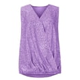 thumbnail image 5 of DPTALR Blouse Décontractée à Col en V pour Femme, T-Shirt Sans Manches, Hauts d'Été, 5 of 5