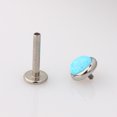 thumbnail image 5 of Pendientes de ópalo europeo y americano de acero inoxidable con forma de hueso de oreja pequeño, joyería para perforar la uña con rosca interna para los labios, 5 of 5