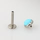 thumbnail image 5 of Pendientes de ópalo europeo y americano de acero inoxidable con forma de hueso de oreja pequeño, joyería para perforar la uña con rosca interna para los labios, 5 of 5
