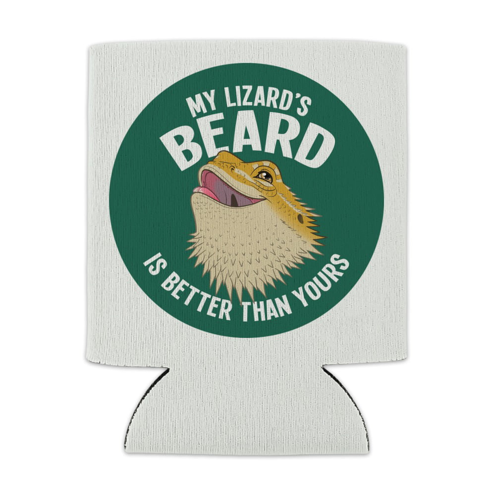 Bearded Dragon in Profile Can Cooler Drink Hugger Insulated Holder 