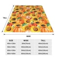 thumbnail image 3 of Fuzoiu Pumpkins And Sunflowers Print Ultra-Soft Micro Fleece Blanket,All Seasons Flannel Throw, Lightweight Blanket for Bed, Sofa, Couch, Movie Night, Camping, and Travel-80"x60", 3 of 7