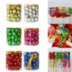 thumbnail image 2 of 48 piezas de bolas de árbol de Navidad delicadas, mini bolas de color para árbol de Navidad, diseño de escena de alto brillo, adorno para árbol de Navidad, colgante de bola, 2 of 5