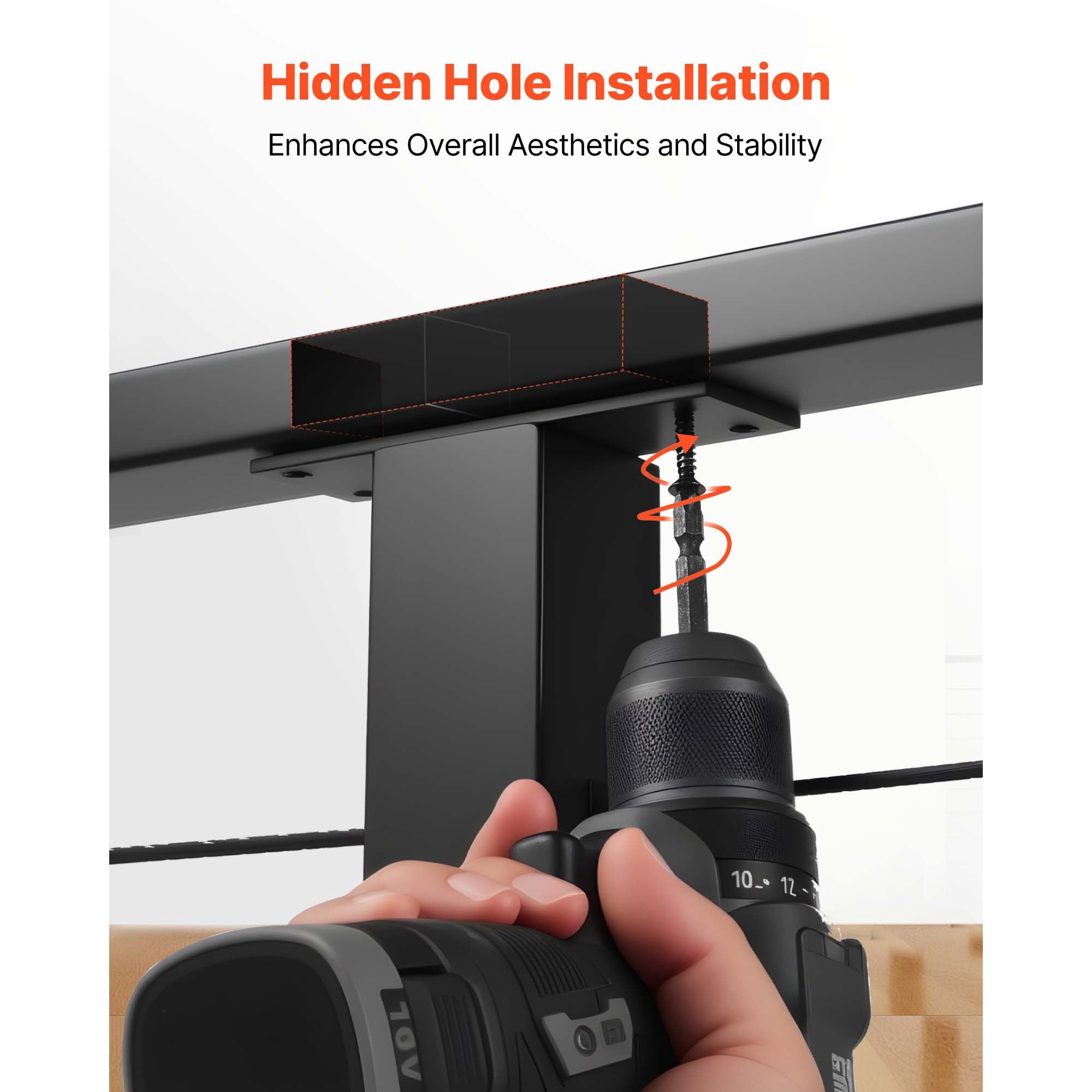 180° Horizontal Handrail Railing Connector, Universal Fit 3.94x1.81x0.85in, Seamless Extension Secure Connection for Stair Deck Railing System