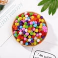 thumbnail image 3 of Billuyoard 300 pompones artesanales vibrantes, amplia gama de usos, bolas de pompones peludas surtidas hechas a mano Kits de decoración para fiestas aleatorio 10mm, 3 of 6