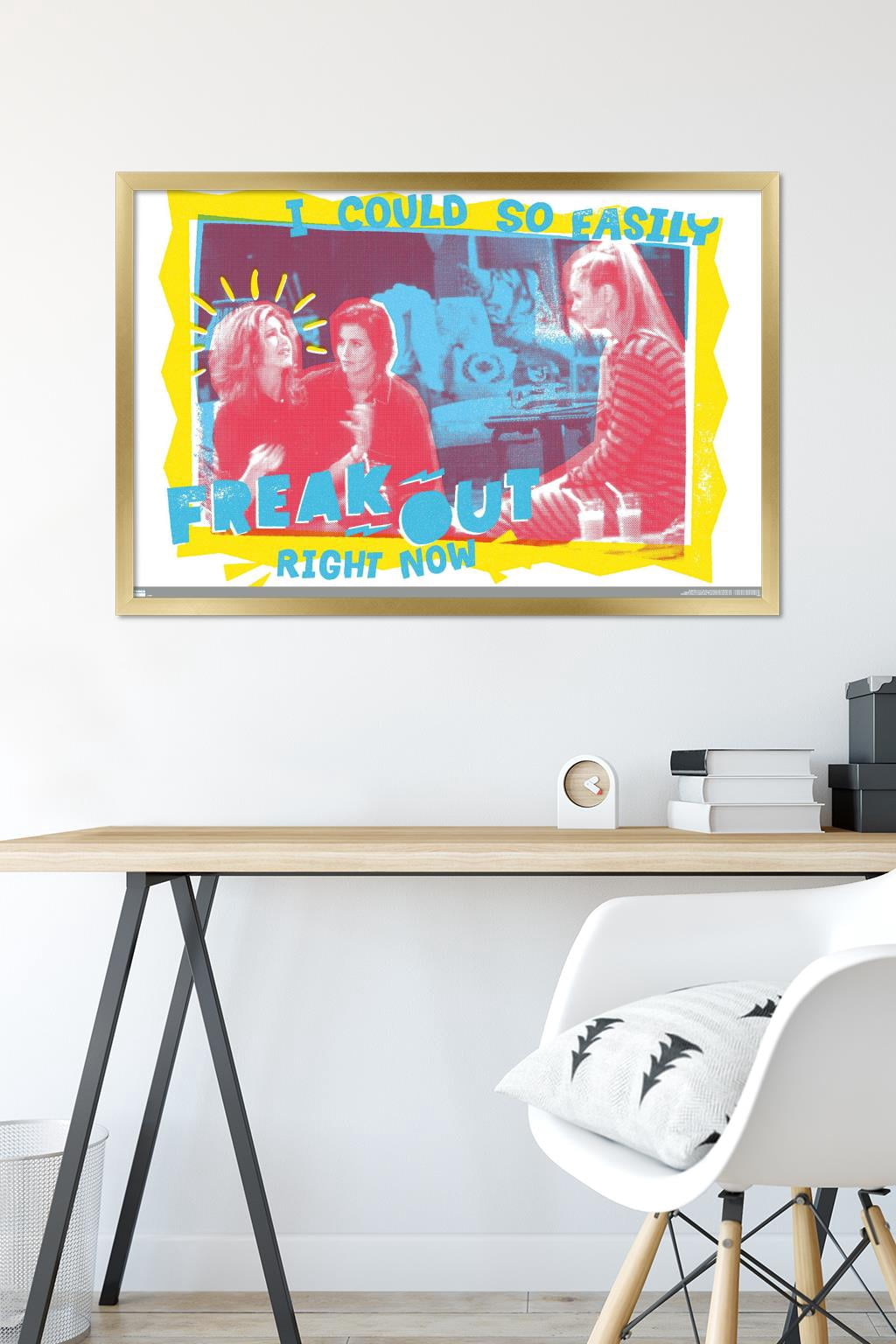 Friends - Freak Out Wall Poster, 22.375" x 34" Framed