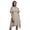 Light Gray, variant on Bimba Floral Printed Women’s Ruffle Front Cold Shoulder Swing Shift Dress-Large
