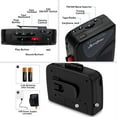 thumbnail image 5 of ByronStatics Portable Cassette Players, FM AM Radio Walkman Tape Player, Built In Mic Speakers, 2xAA Battery Or USB Power Supply, Headphone Jack, Black, 5 of 11