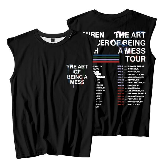 Lauren Spencer Smith The Art Of Being A Mess Tour Sleeveless T-Shirts Unisex Streetwear Tee