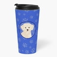 thumbnail image 2 of Carolines Treasures WDK1166TBL215 7.25 x 3.5 in. Unisex Poodle Toy Cream Stainless Steel 16 oz Tumbler, Blue, 2 of 4