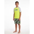 thumbnail image 4 of Reebok Boys Volley Swim Trunks with Elastic Drawstring Waistband and UPF 50+ Protection, Sizes 4-18, 4 of 7