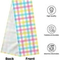 thumbnail image 4 of Blue Pink Yellow Buffalo Check Plaid Spring Summer Easter Table Runner 90 Inches Long, Holiday Farmhouse Decorations for Dining Room, Home Parties, 4 of 6