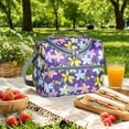thumbnail image 6 of Insulated Lunch Bag for Women | Reusable Leakproof Cooler Bag | Tropical Flower Print Lunch Tote for Work Picnic | Birthday Gift for Her, 6 of 6