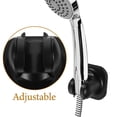 thumbnail image 2 of Shower Bracket Handheld Showerhead Holder Hose Binders Adhesive Black, 2 of 6