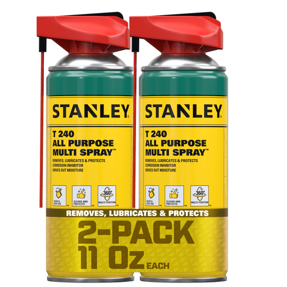 Stanley All In One Multi Spray - Corrosion Inhibitor, Lubricant, 11oz-2 Pack