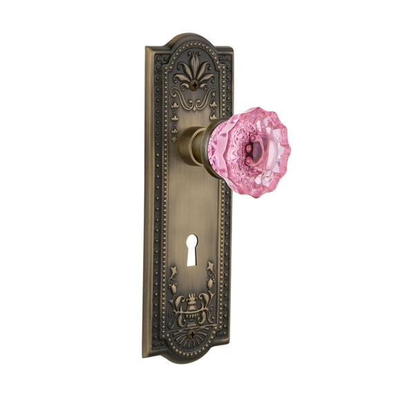 Nostalgic Warehouse Meacrp_Sd_Kh Meadows Solid Brass Rose Single Dummy Door Knob - Brass