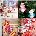 thumbnail image 5 of 4 piezas adornos para árboles de Navidad colgantes jingle bell campana decoración árbol colgantes barra de color muñeco de nieve santa claus oso alce campanas de navidad colgantes Xemadio WLJ-2434, 5 of 5