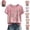 Watermelon Red, variant on Mfakffe Breast Cancer Shirts for Women Breast Cancer Awareness Crew Neck Short Sleeve T-Shirt Floral Pink Ribbon Embroidery Print Casual Loose Tee