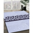 thumbnail image 2 of Ahgly Company Indoor Round Patterned Lavender Blue Area Rugs, 7' Round, 2 of 6