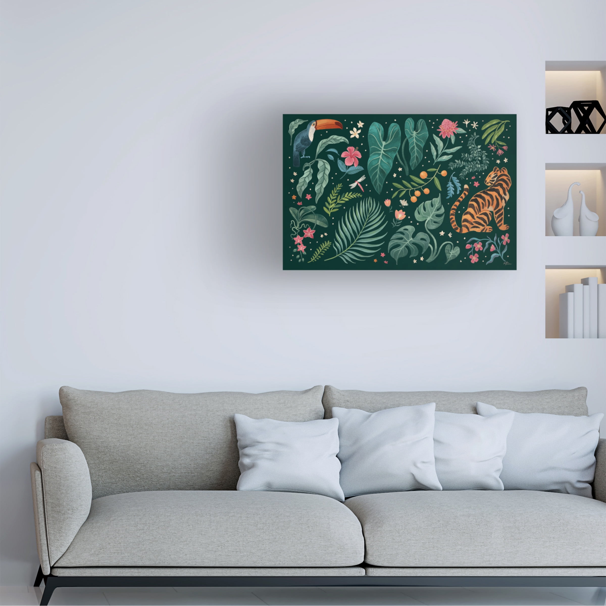Janelle Penner 'Jungle Love I' Canvas Art