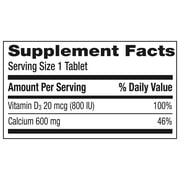 Caltrate 600+D3 Calcium and Vitamin D Supplement Tablets - 120 Count